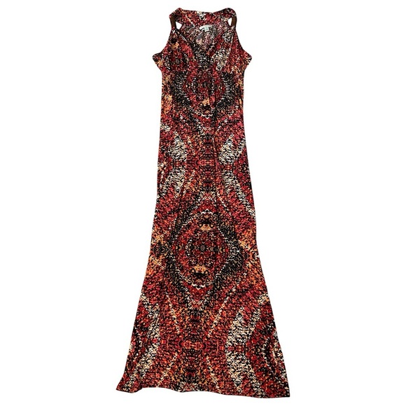 Boho Beaded Detail Sleeveless Maxi Dress Small - Picture 1 of 9